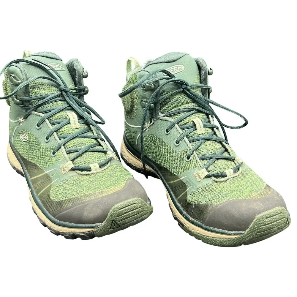 🥾KEEN Women 8.5 Green Trail Hiking Shoes Gorpcore Sportcore Outdoor Lace-Up - Picture 1 of 6